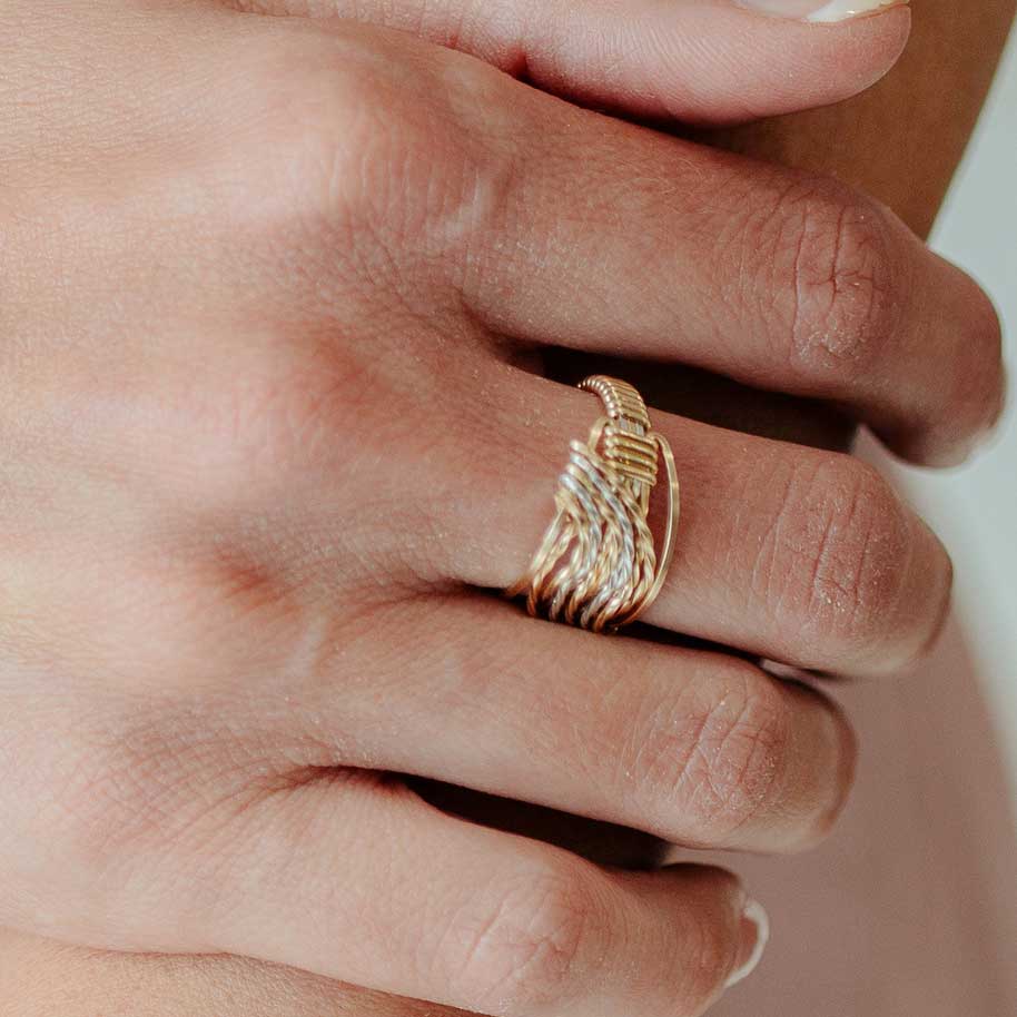 RONALDO WATERFALL RING SZ 9