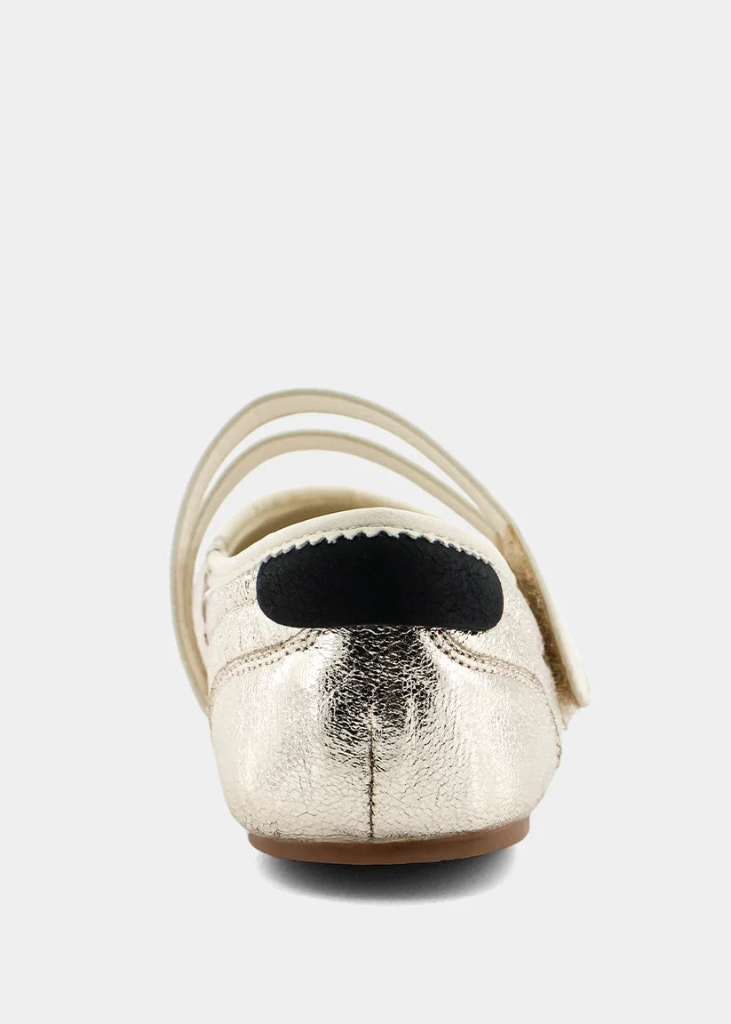 SHUSHOP SALOME GOLD FLATS