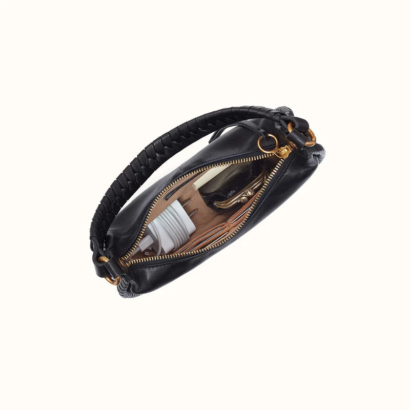 HOBO MIA CRESCENT SMALL SN-BLK