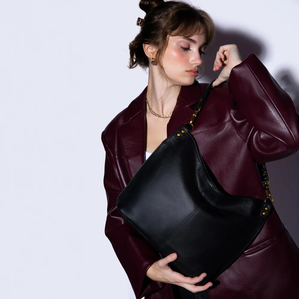 HOBO PIER SHOULDER BAG SO-BLK