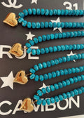 CHAN BLUE HEART NECKLACE