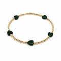 The Love Bracelet in Green Natural Stone - 7 inches