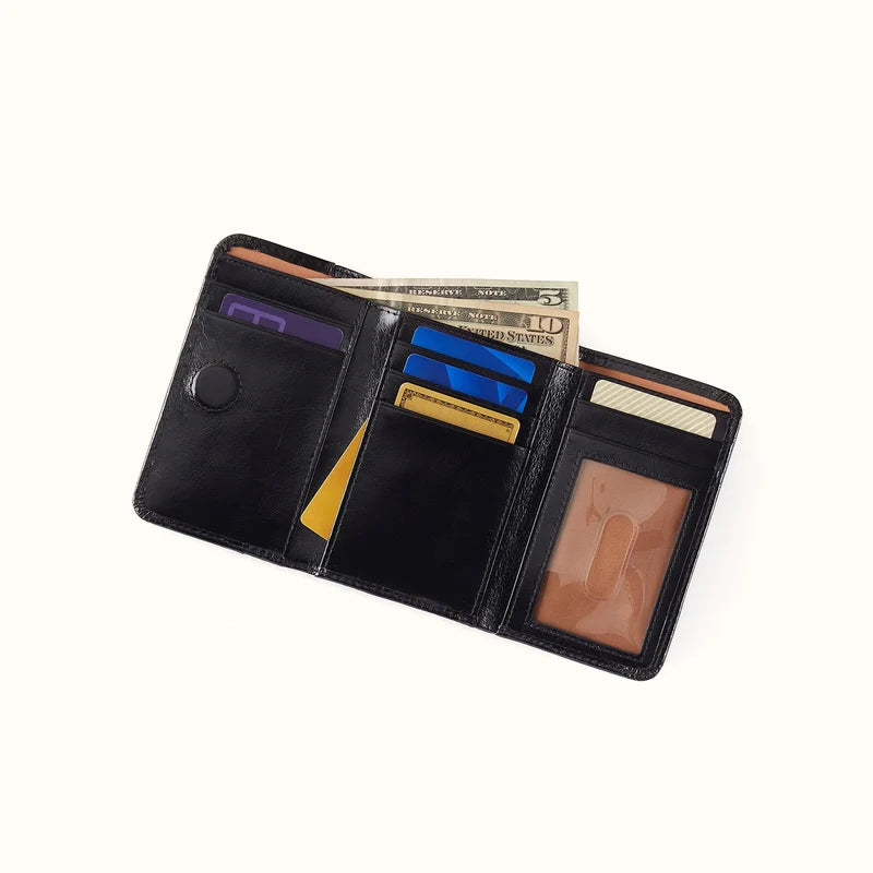 HOBO JILL TRIFOLD WALLET VI-BLK
