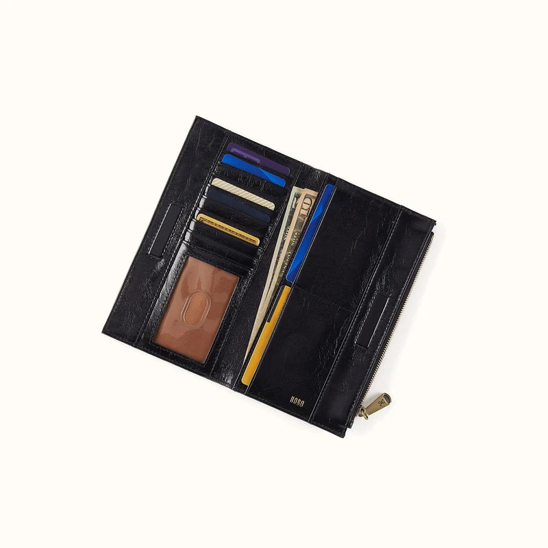 HOBO JILL LARGE BIFOLD WALLET VI-BL