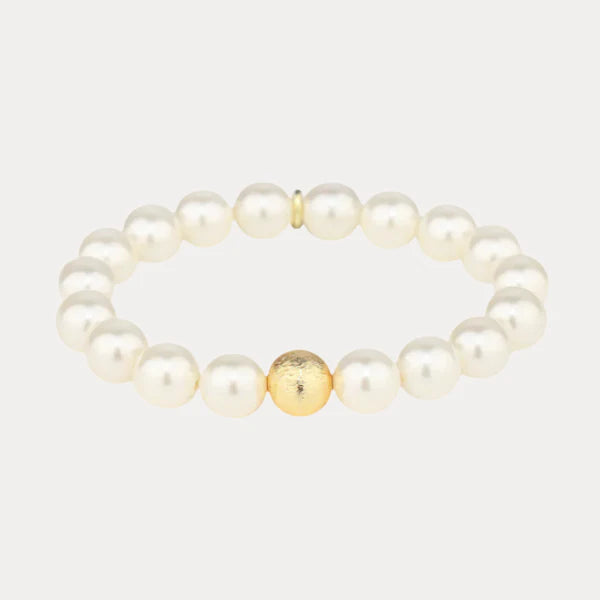 BG white pearl Brac. stretch