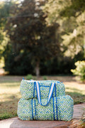 HG JARDIN BLEU LUXE XL QUILTED DUFFLE
