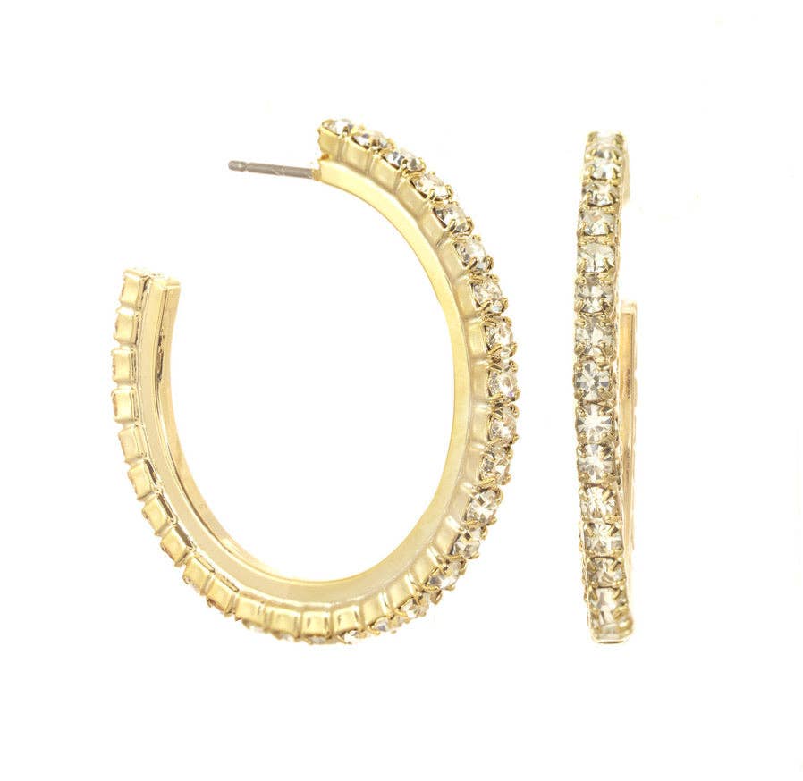 TOVA Slim Hoop Earrings