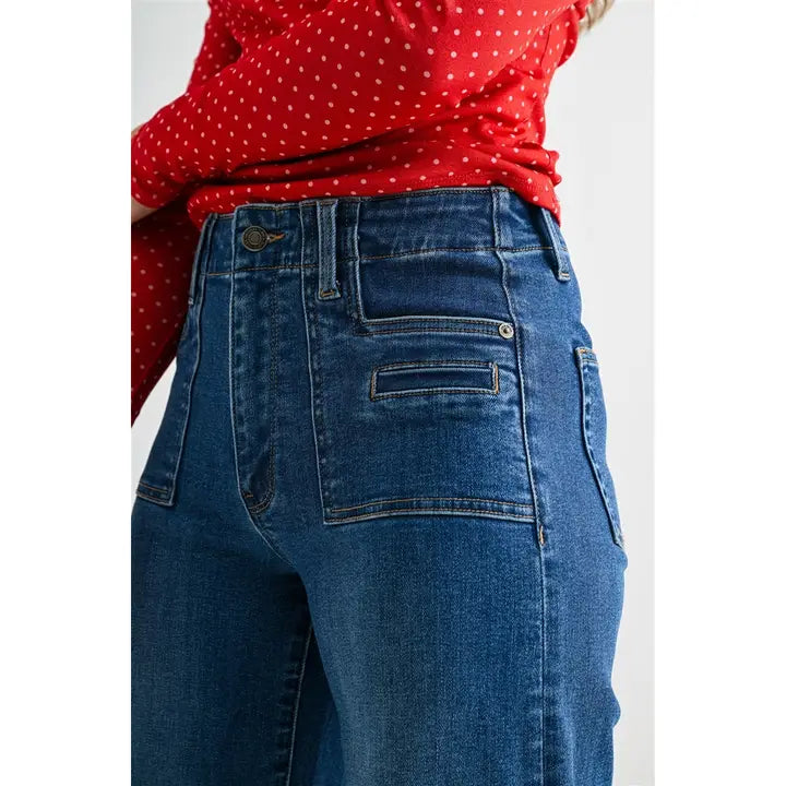 MICA MDP-W3979 BLUE HR WIDE PATCH POCKET