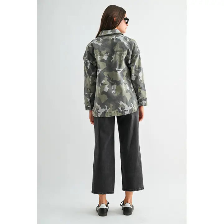MICA MDP-J3881 GRAY CAMO SHACKET