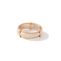 Admire ring - 14K Gold Artist Wire and Sterling Silver / 7.5