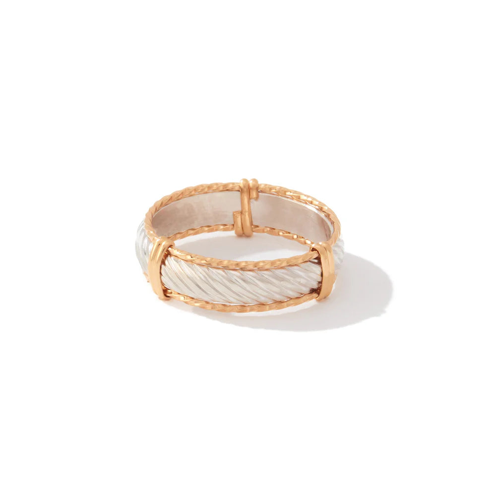 Admire ring - 14K Gold Artist Wire and Sterling Silver / 7.5