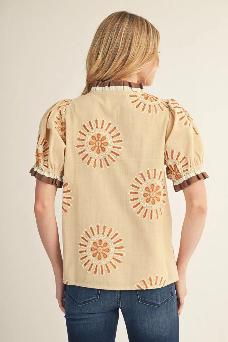 JODIFL BEIGE TOP M50911