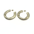 Allure 38mm Brushed Gold Organic Hoop Earring