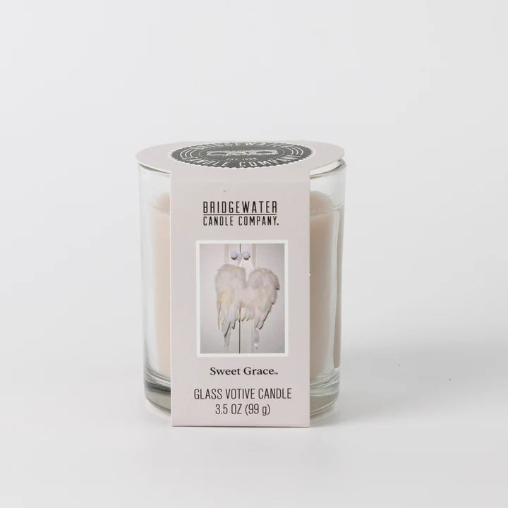 SG GLASS VOTIVE CANDLE 3.5 OZ