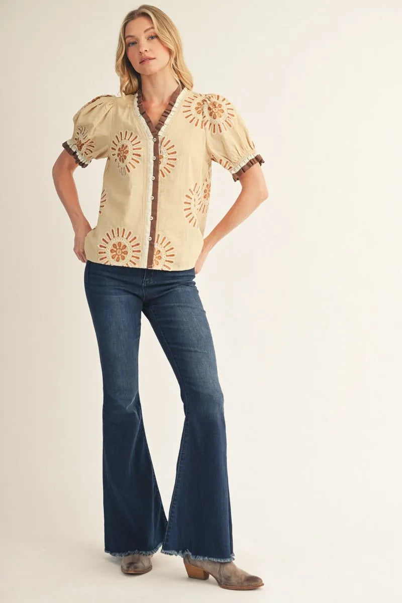 JODIFL BEIGE TOP M50911