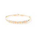 Timeless ELEGANCE Bracelet - 14k Gold Artist Wire with Silver Bead / 7.5" - L