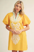 JODIFL YELLOW DRESS G15617