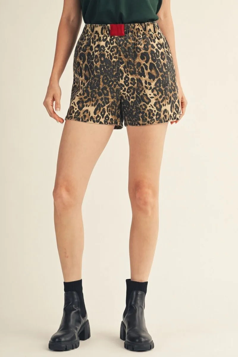 JODIFL LEOPARD SHORTS R7360