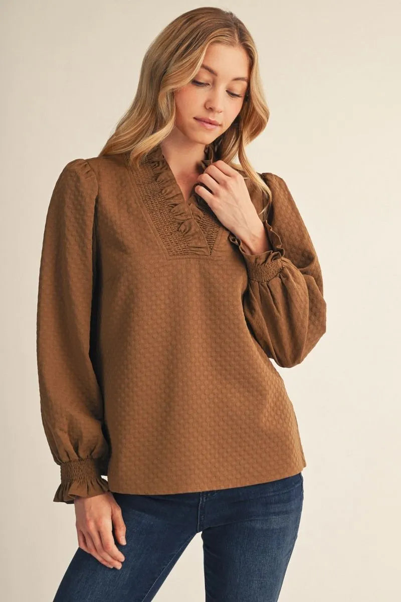 JODIFL MOCHA TOP H17415