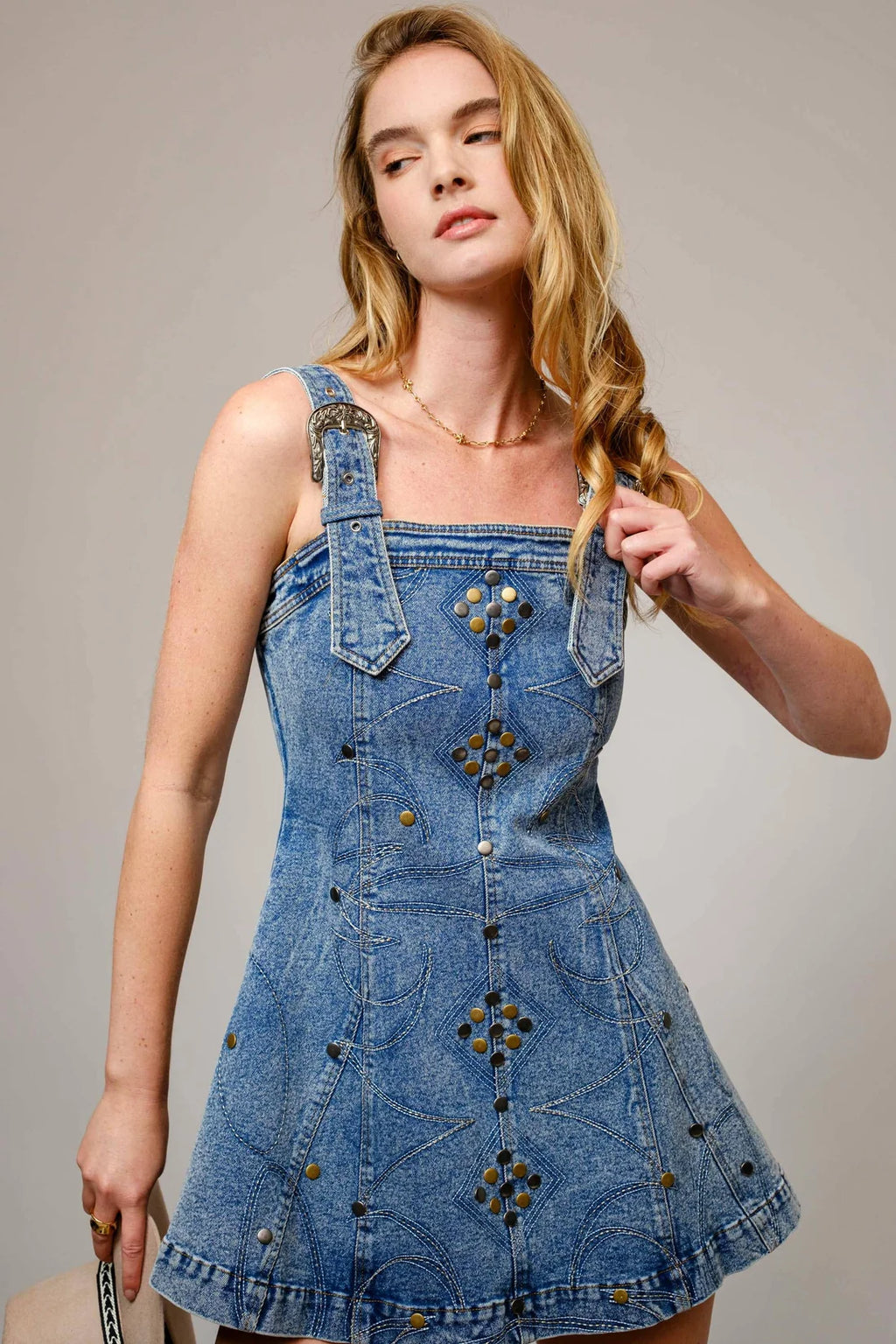 BLUE B DENIM DRESS 23466D
