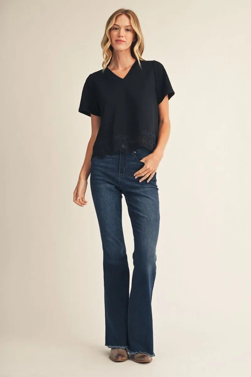 JODIFL V NECK TOP B14330