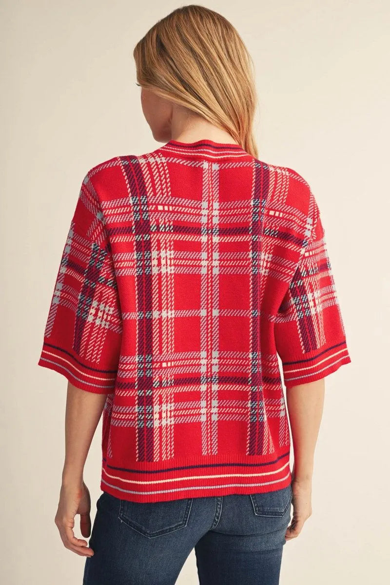 JODIFL RED SWEATER G51058-1