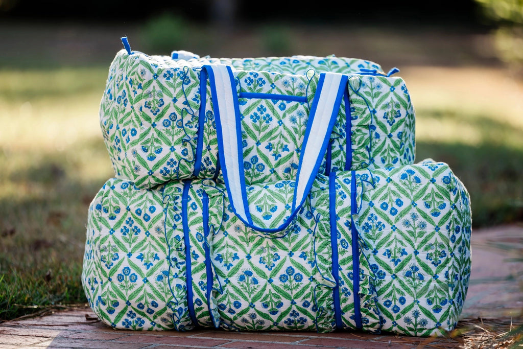 HG JARDIN BLEU LUXE LARGE DUFFLE