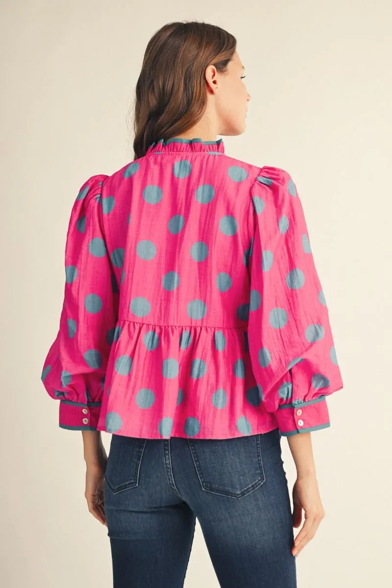 JODIFL HOT PINK TOP B14317