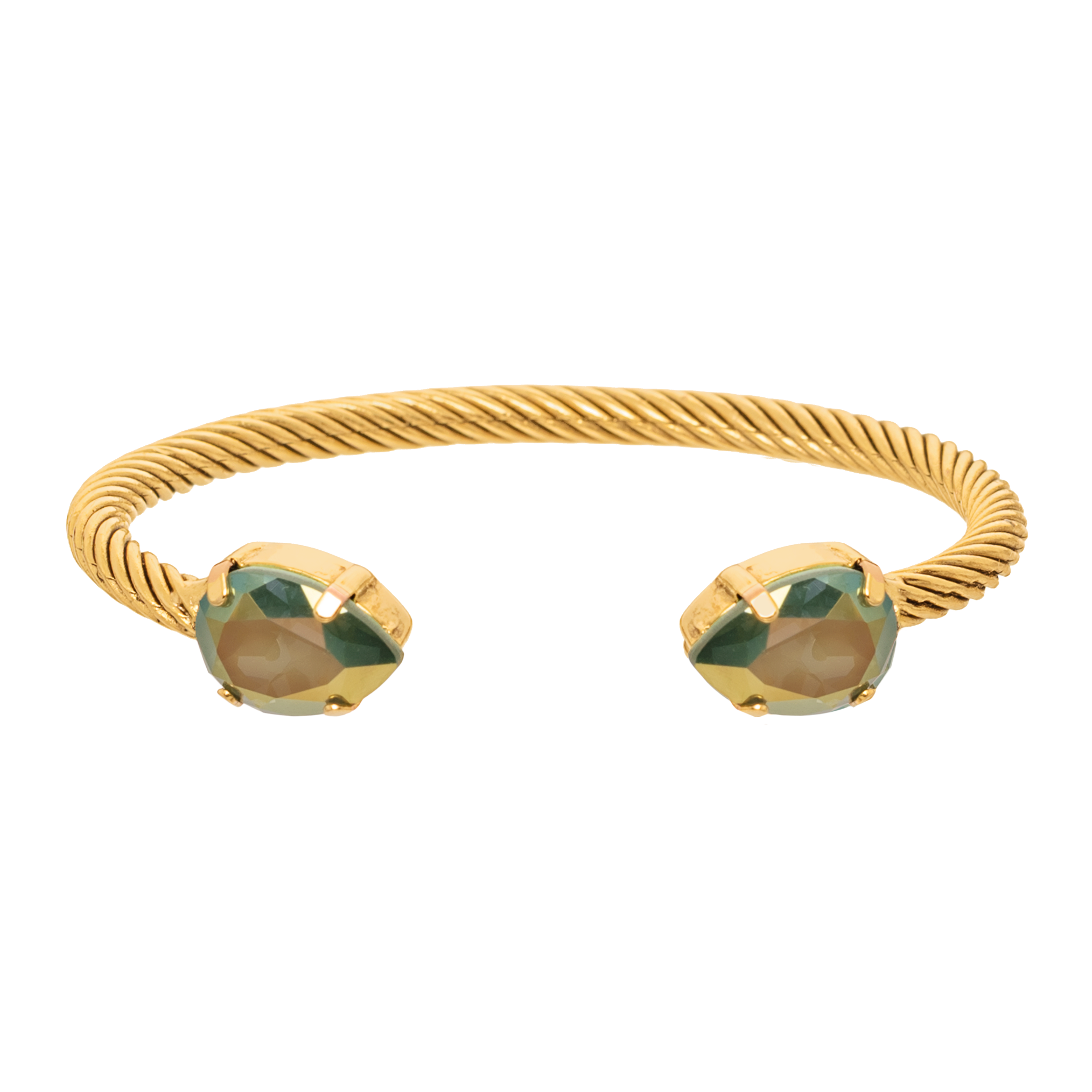 TOVA Charlotte Cuff in Pear in Soft Mint Ignite Starlight
