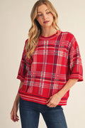 JODIFL RED SWEATER G51058-1
