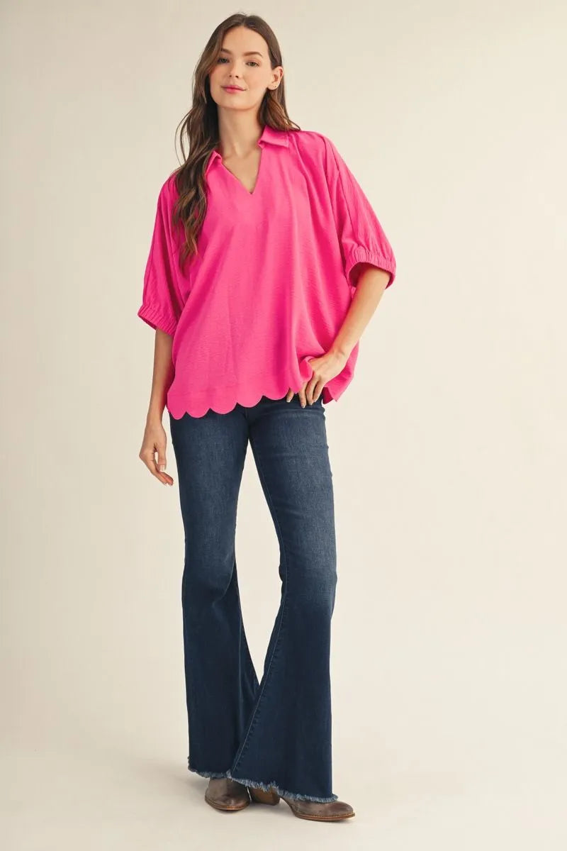 JODIFL HOT PINK TOP G16525