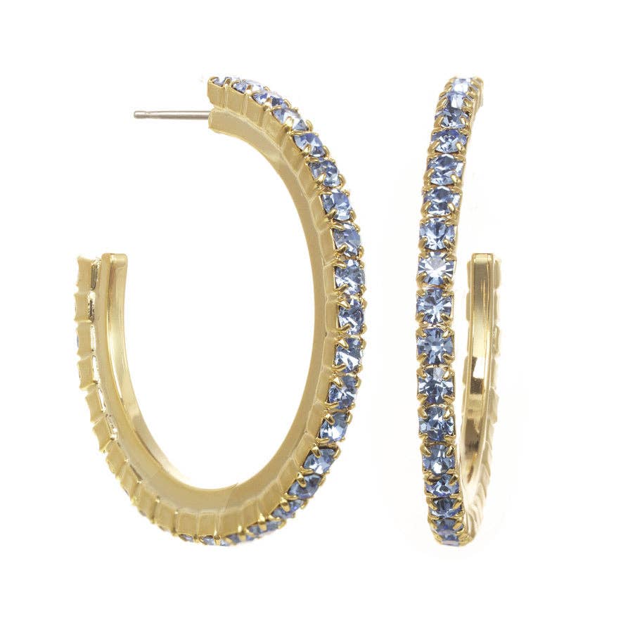 TOVA Slim Hoop Earrings
