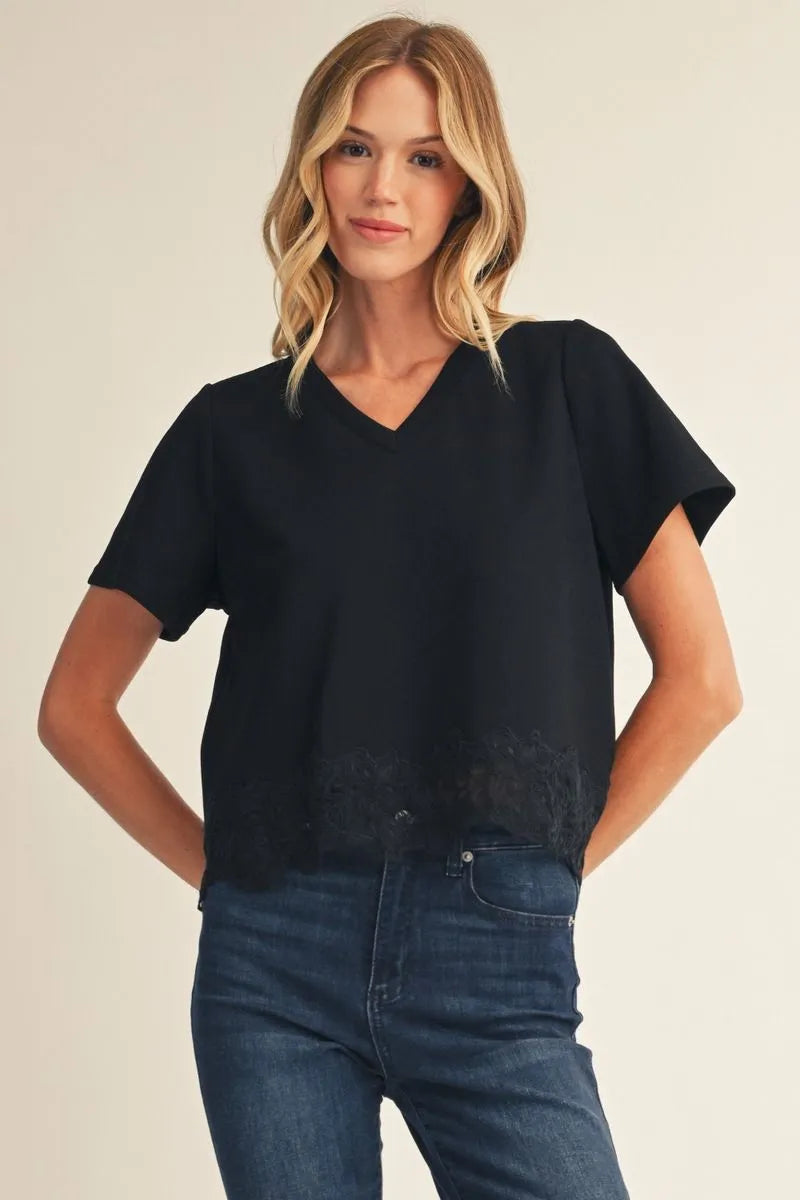 JODIFL V NECK TOP B14330