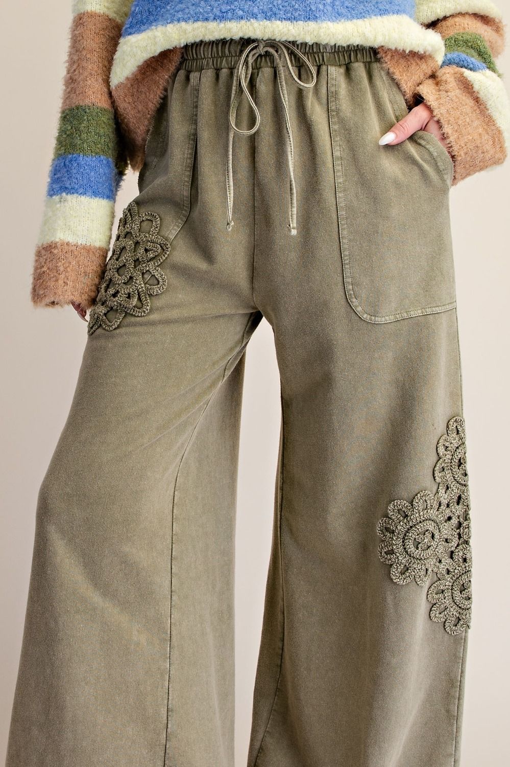 EASEL FADED OLIVE PANTS EB41673