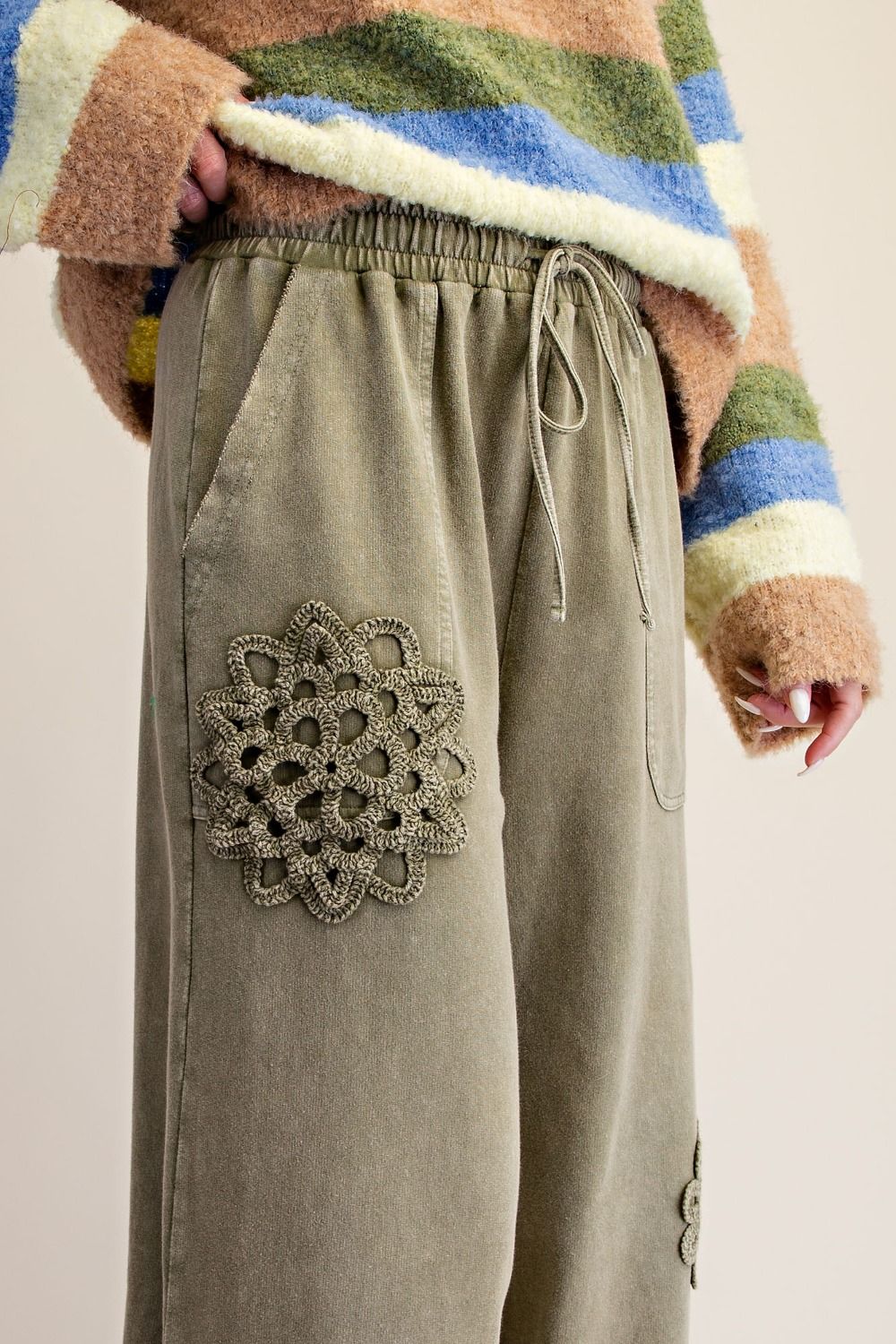 EASEL FADED OLIVE PANTS EB41673