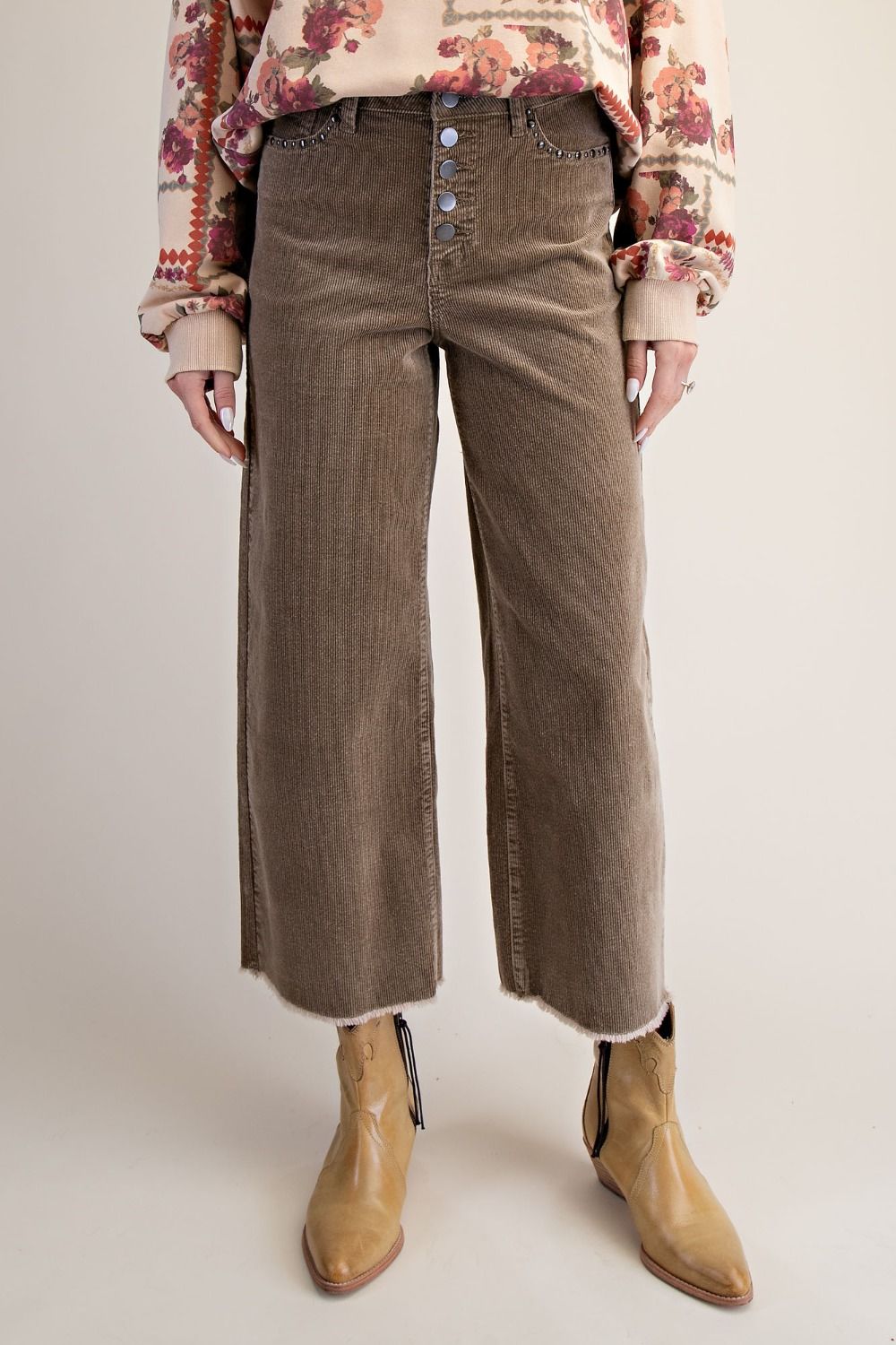 EASEL KHAKI CORD PANTS EB58060