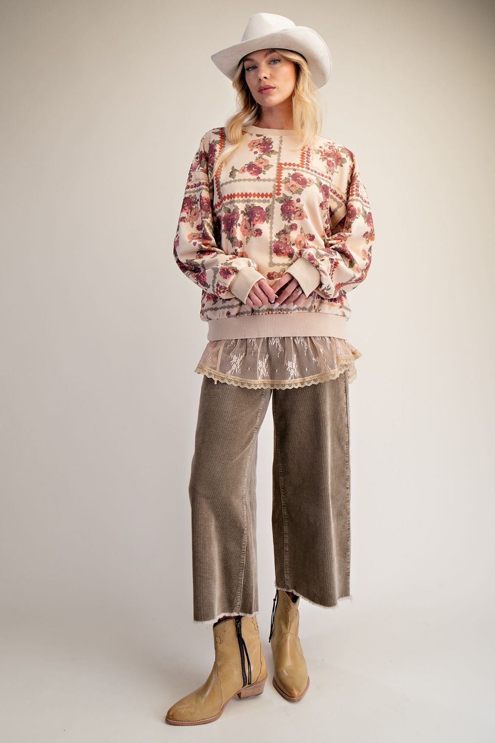 EASEL KHAKI CORD PANTS EB58060