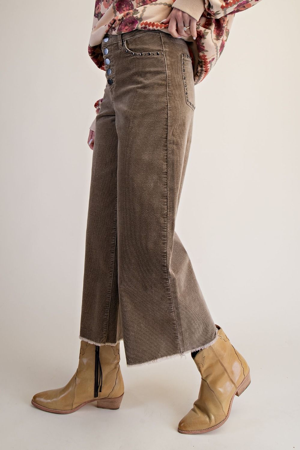EASEL KHAKI CORD PANTS EB58060