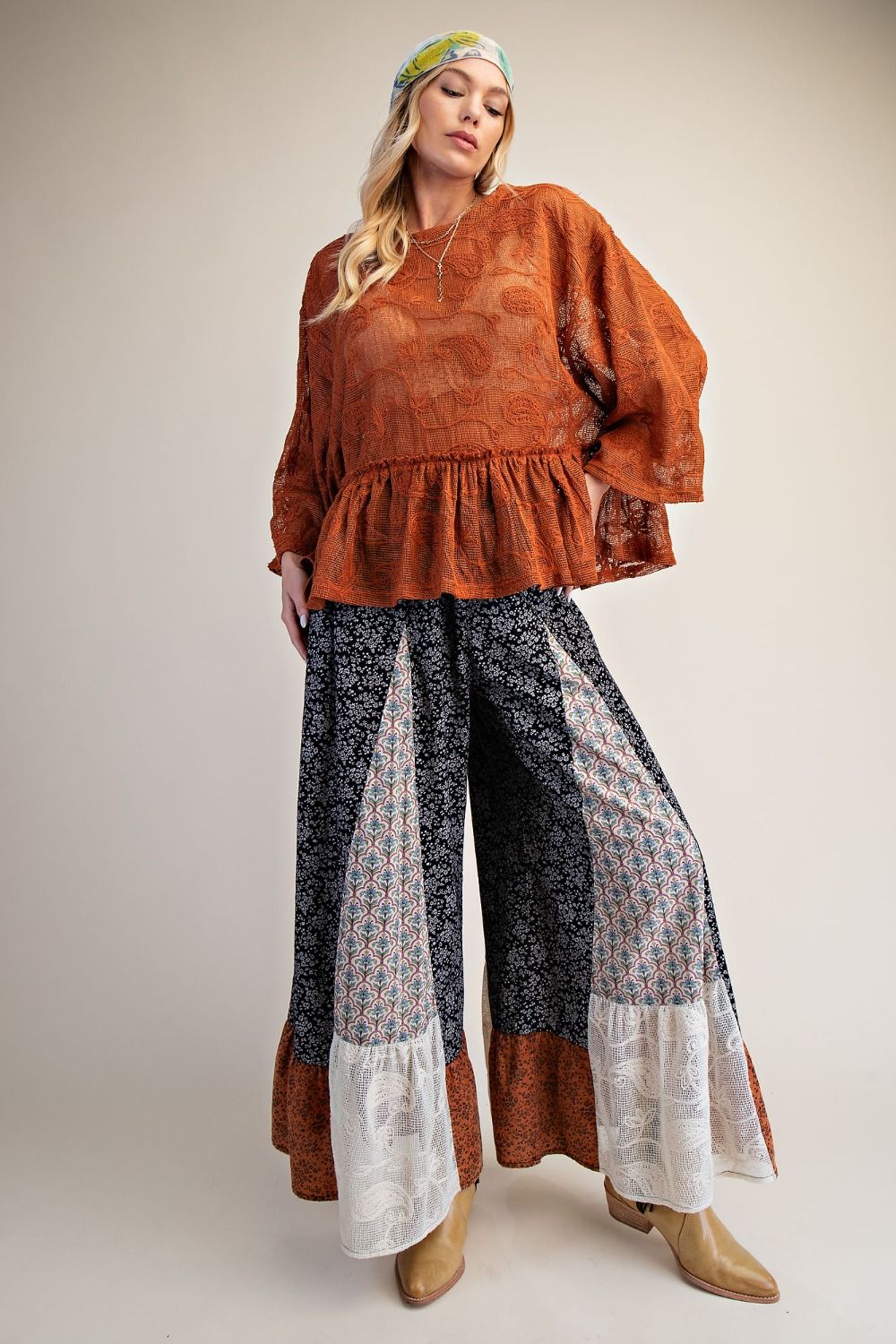 EASEL BLACK PANTS EB58132