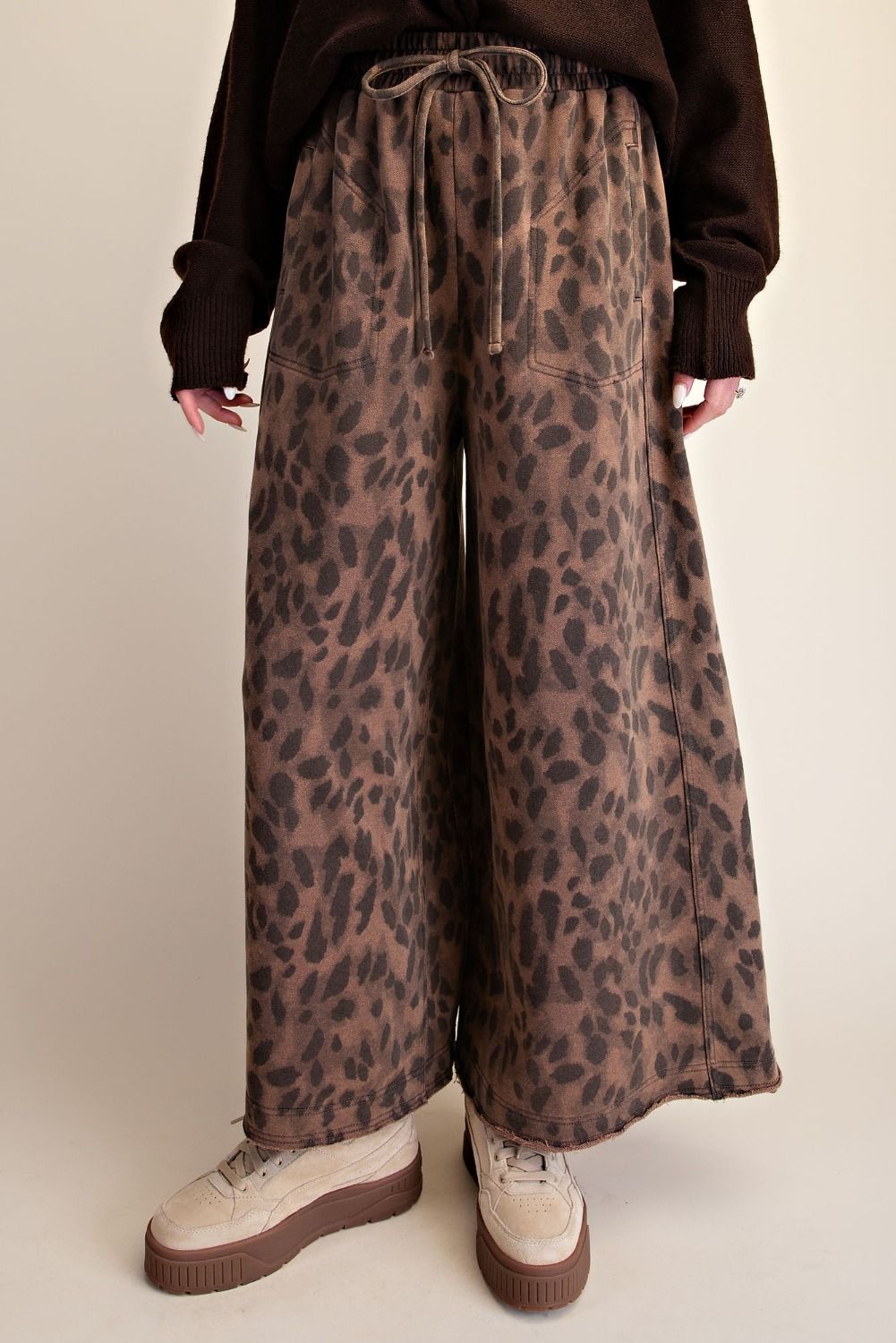 EASEL ANIMAL PRINT PANT EB58327