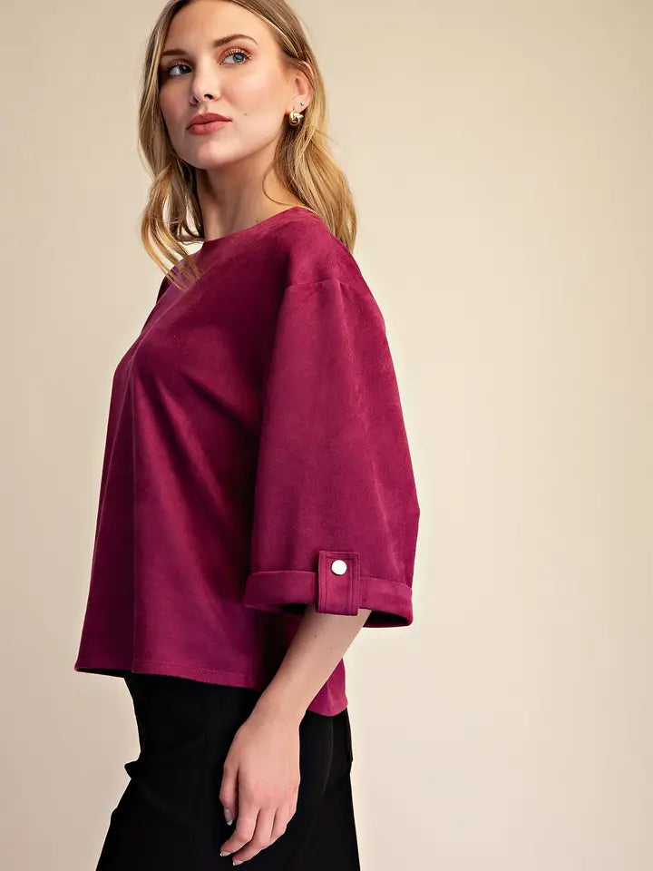 GLAM PLUM TOP T8408