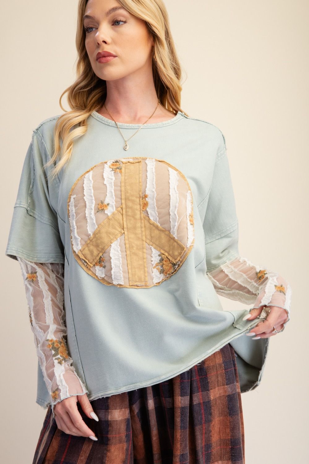 EASEL MINT SAGE TOP ET30137