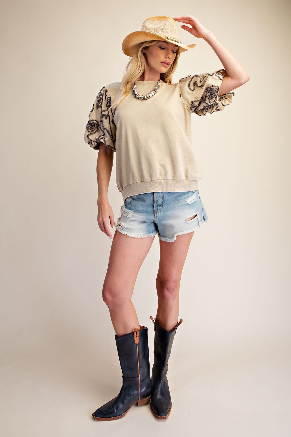 EASEL KHAKI TOP ET30270