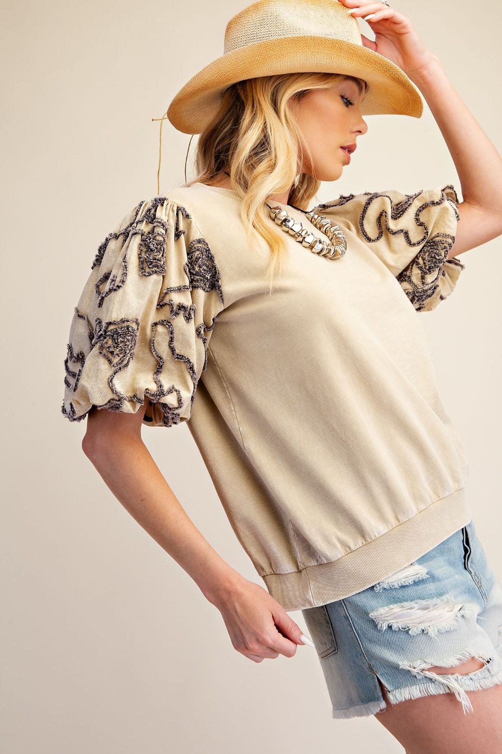 EASEL KHAKI TOP ET30270