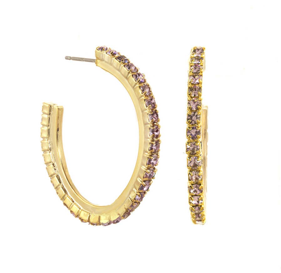 TOVA Slim Hoop Earrings