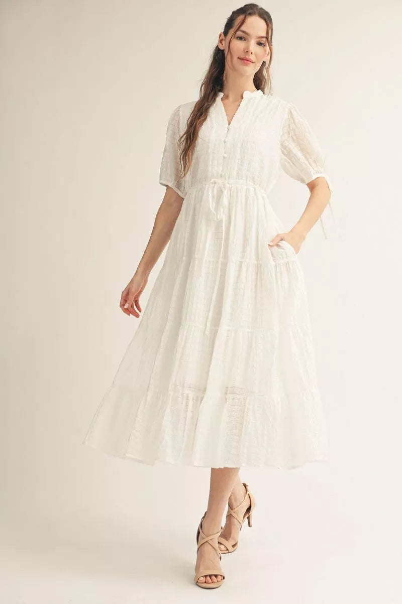 JODIFL G15381 OFF WHITE DRESS