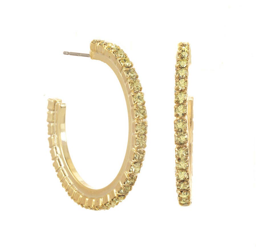 TOVA Slim Hoop Earrings
