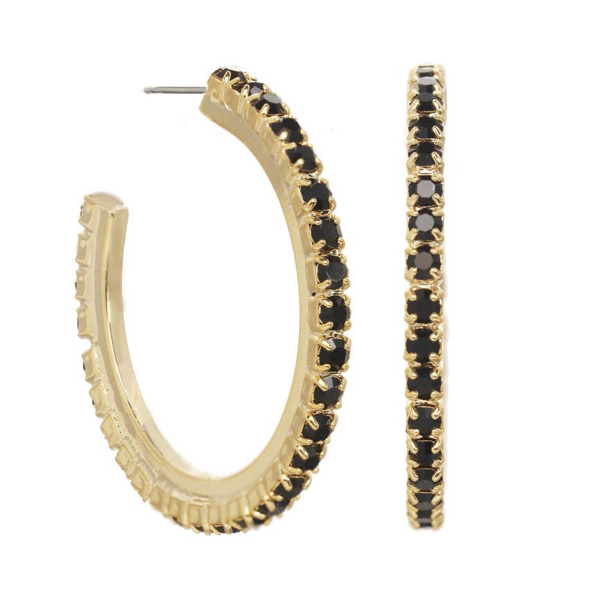 TOVA Slim Hoop Earrings