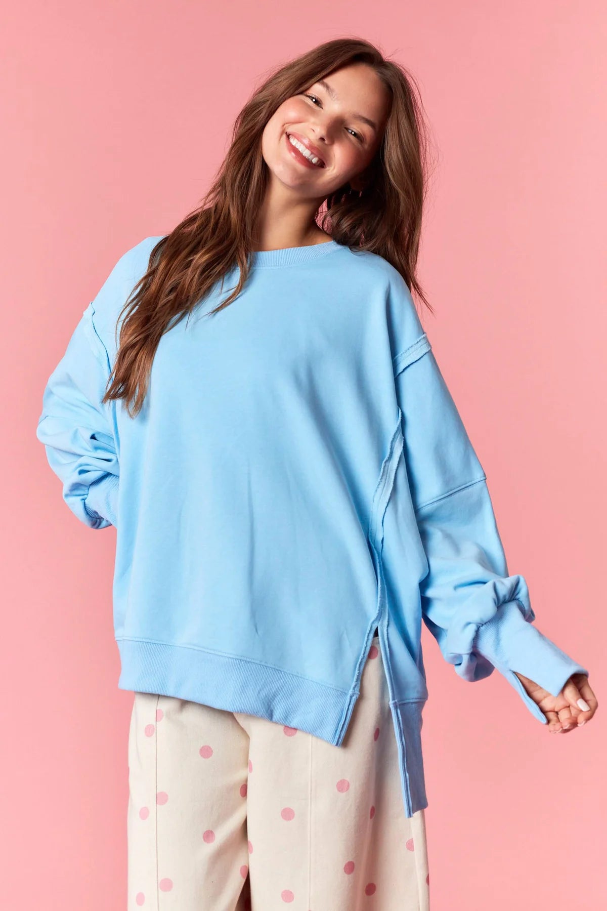 PL HI/LO OVERSIZE TOP IKT300578-01