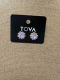 TOVA DAISY STUD VIOLET MATT